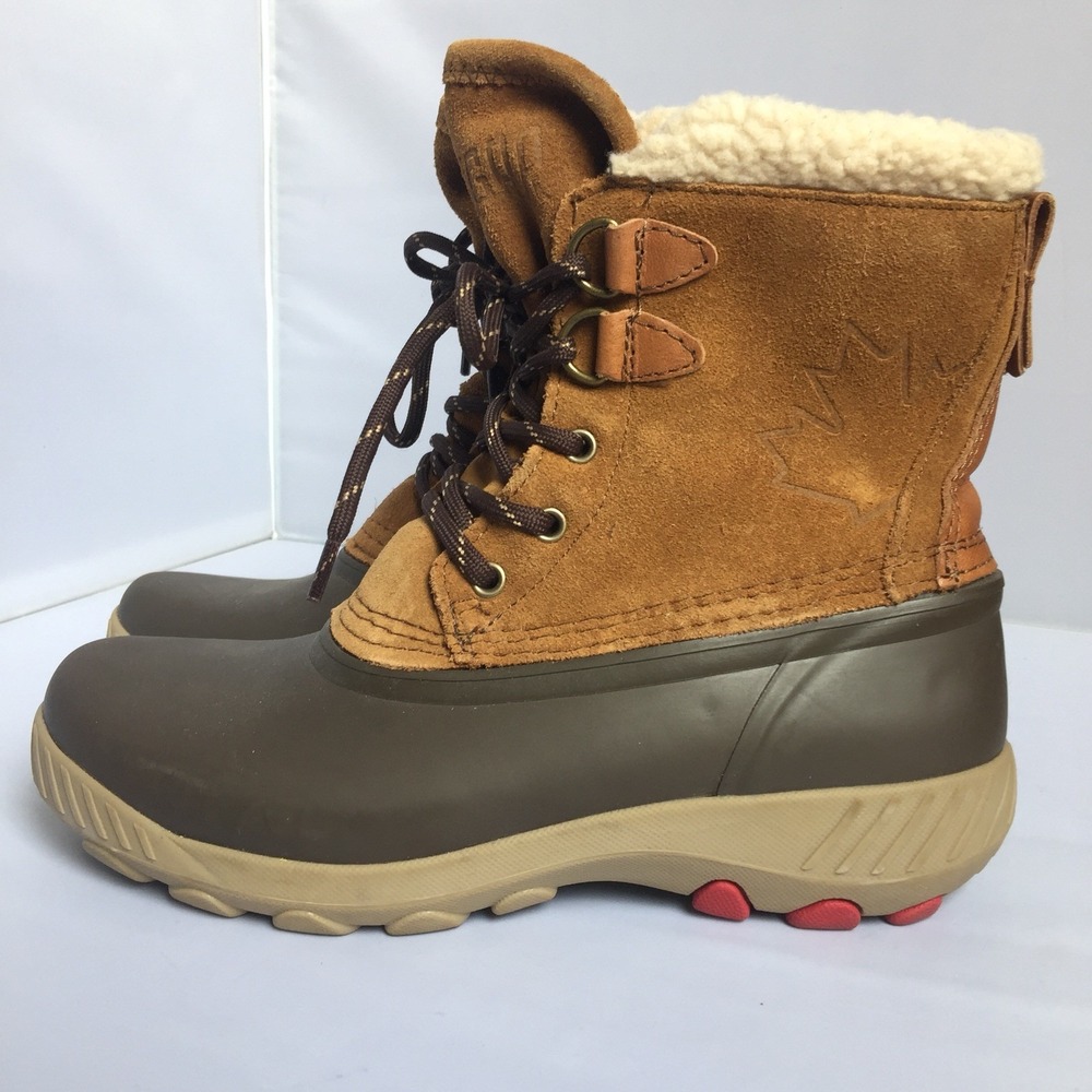 Cougar Originals Size 6 Maple Sugar Winter Boots Oak Suede Shearling Snow Duck